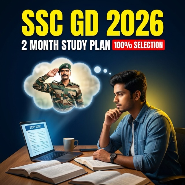 SSC GD Constable 2026 Preparation Strategy: 2 Months Study Plan & Best Books | Crack in 1st Attempt