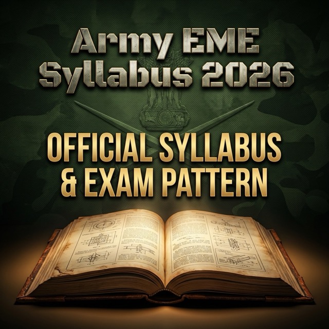 Army EME Group C Syllabus 2026 & Exam Pattern | Download PDF for 295 Posts
