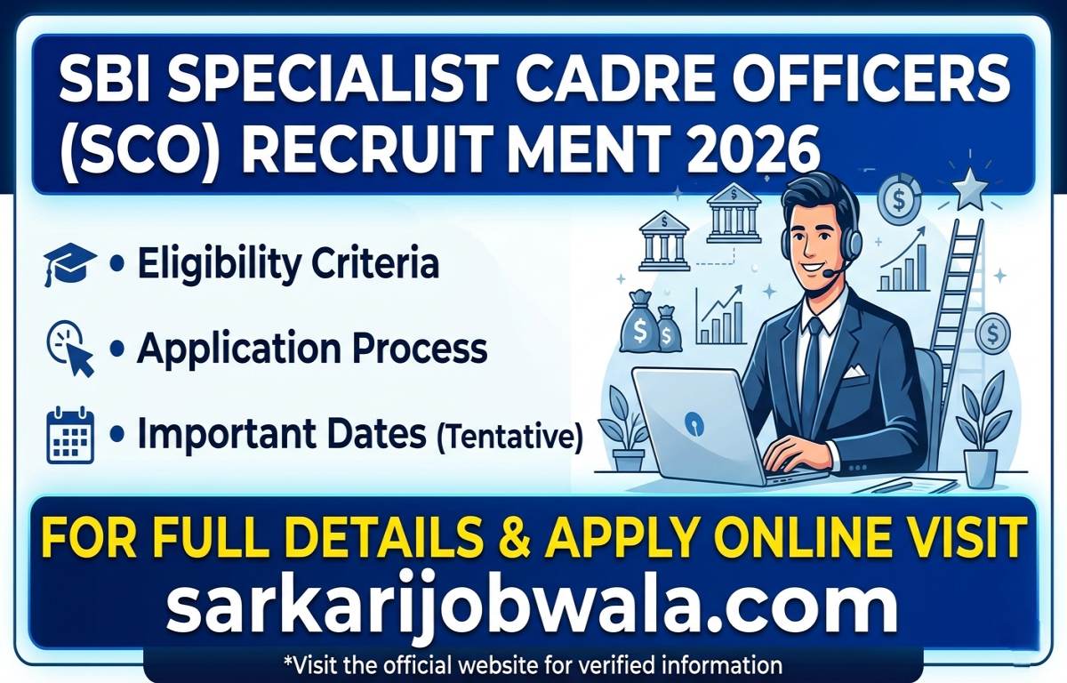 SBI Specialist Cadre Officers (SCO) Recruitment 2026
