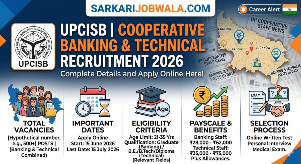 UPCISB Cooperative Banking and Technical Services Recruitment 2026